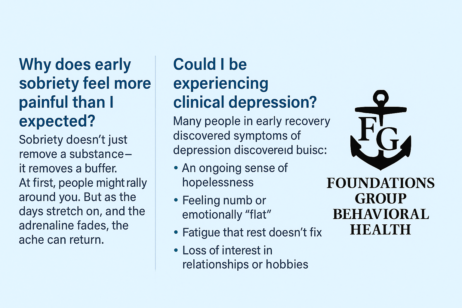 What to Know About Depression in Early Sobriety